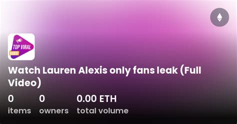 lauren alexis onlyfans leak